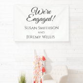 We're Engaged Verlovingsfeest Banner Decoratie (Insitu)
