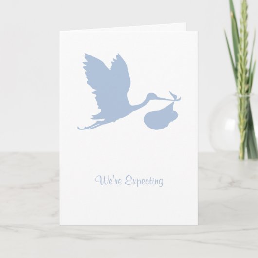 We're Expecting Card Aankondiging (Voorkant)