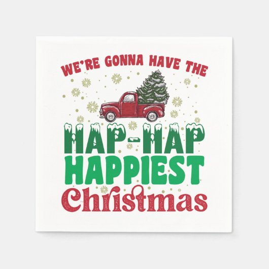 Were Gonna Have The Hap Happiest Christmas Servet (Voorkant)