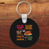 We're Having Mashed-tatoes P The Cranberry Sauce  Sleutelhanger (Voorkant)