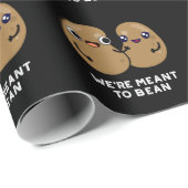 We're Meant To Bean Funny Legume Pun Dark BG Cadeaupapier (Rol Hoek)