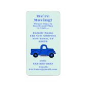 We're Moving Announcement Sticker Label (Voorkant)