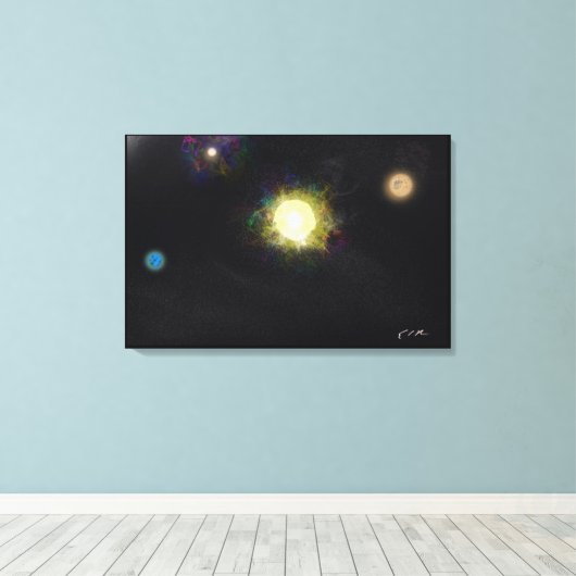 We're not important - Impressionist Art Canvas (Insitu (Houten vloer))