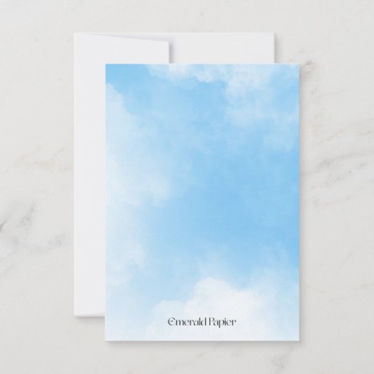 We're On Cloud Nine Response Card RSVP Kaartje (Achterkant)