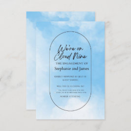 We're On Cloud Nine Response Card RSVP Kaartje