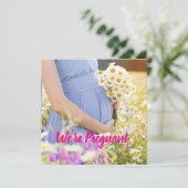 We're Pregnant Invitation Card (Staand voorkant)