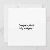 We're Pregnant Invitation Card (Achterkant)