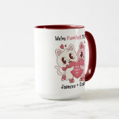 We're Purrfect Together Cute Valentine's Day Mug Mok (Voorkant rechts)