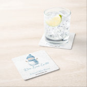 We're Snow Excited Snowmen Boy Baby Shower Kartonnen Onderzetters (Insitu)