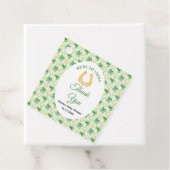 We're So Lucky Horseshoe St Patrick's Baby Shower Bedankjes Labels (In situ)