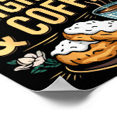 Wered By Beignets And Coffee Funny New Orleans Quo Poster (Hoek)