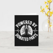 Wered By Donated Parts Lung Transplant Kaart (Gele Bloem)