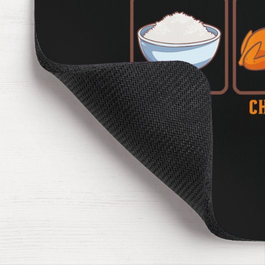 Wered By Rice Chicken And Broccoli Funny New Year Muismat (Hoek)