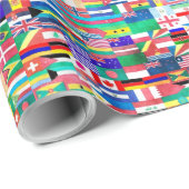 Werekvlag-collage Cadeaupapier (Rol Hoek)