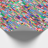 Werekvlag-collage Cadeaupapier (Hoek)