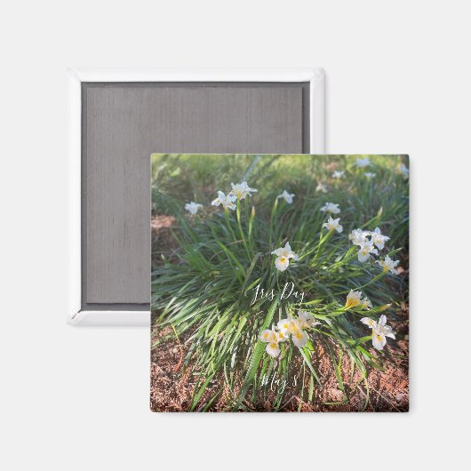 Wereld2Celebraat: Iris Day Magneet (Voorkant / Achterkant)