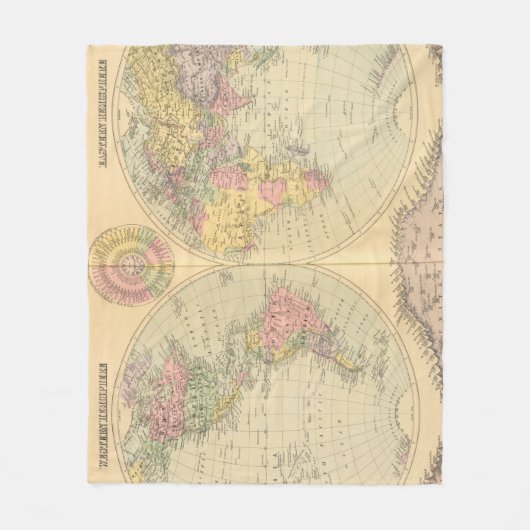 Wereld 10 fleece deken (Voorkant)