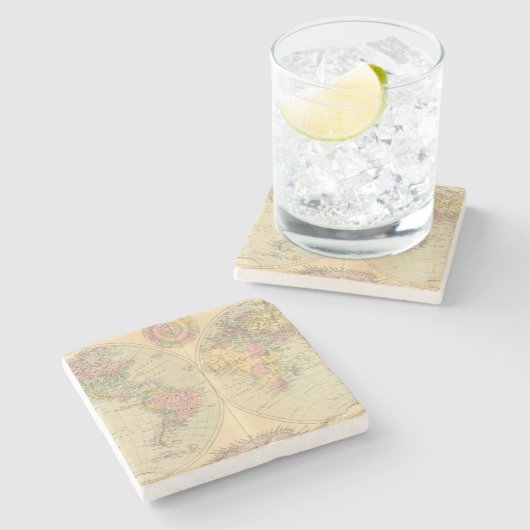 Wereld 10 stenen onderzetter (Zijkant)