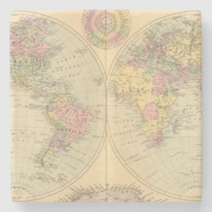 Wereld 10 stenen onderzetter