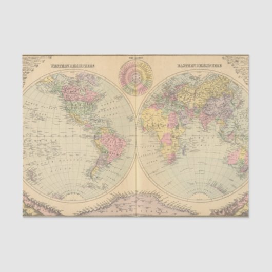 Wereld 10 tissuepapier (Voorkant)