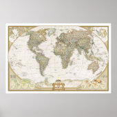 " Wereld: 2007/vandaag - Executive Wall MAP ... Poster (Voorkant)