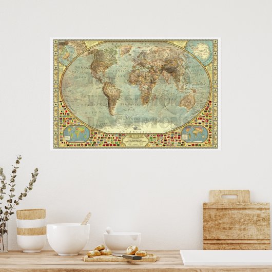 " Wereld: 2014/2014 - Prachtige ijsleeftijd - ... Poster (Keuken)