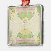 Wereld 2 metalen ornament (Links)