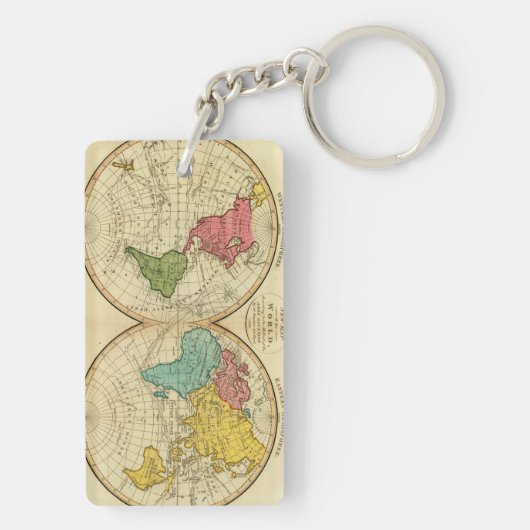 Wereld 3 sleutelhanger (achterkant)