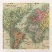 Wereld 4 glazen onderzetter (Voorkant)