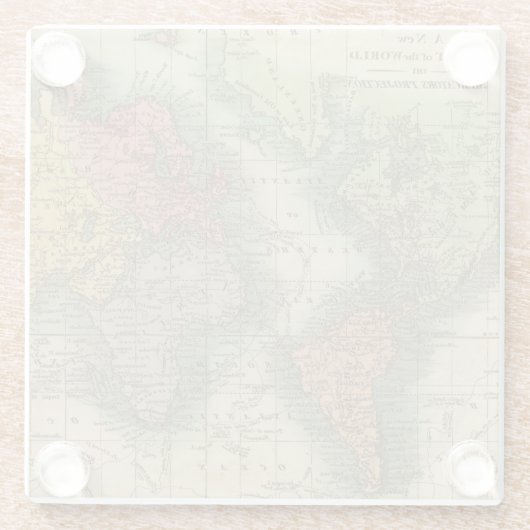 Wereld 4 glazen onderzetter (Achterkant)