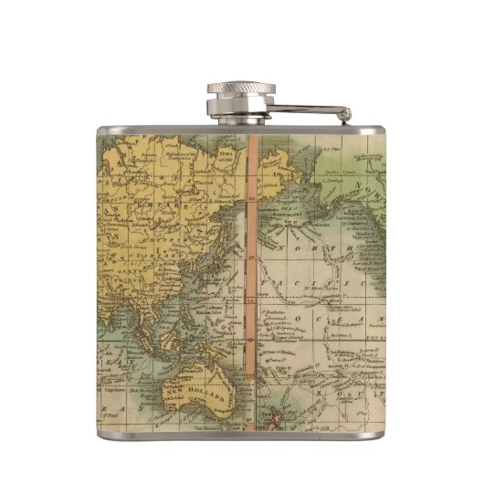 Wereld 4 heupfles (Achterkant)