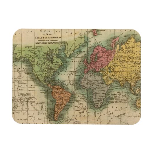 Wereld 4 magneet (Horizontaal)