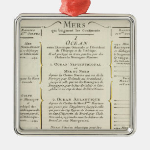 Wereld 4 metalen ornament