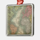 Wereld 4 metalen ornament (Links)