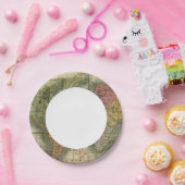 Wereld 4 papieren bordje (Feest)