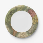 Wereld 4 papieren bordje (Voorkant)