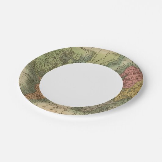 Wereld 4 papieren bordje (Gekanteld)