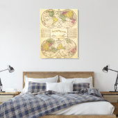 Wereld 5 canvas afdruk (Insitu (Slaapkamer))