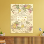 Wereld 5 canvas afdruk (Insitu (Woonkamer))