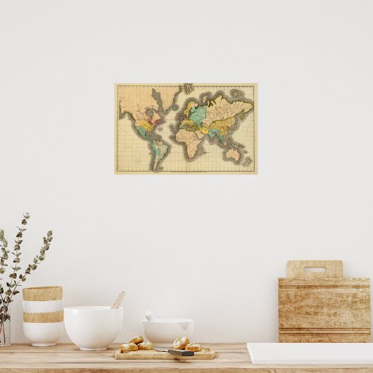 Wereld 5 poster (Keuken)
