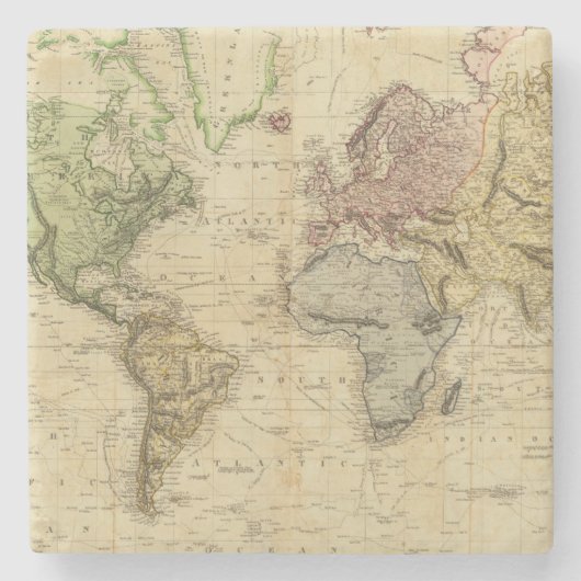 Wereld 5 stenen onderzetter (Voorkant)