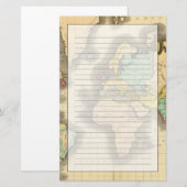 Wereld 6 briefpapier (Voorkant / Achterkant)