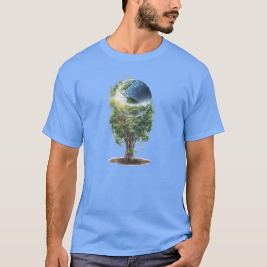 Wereld 6 planeet, universum, derde planeet, wereld t-shirt (Voorkant)