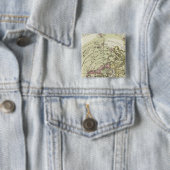 Wereld 6 vierkante button 5,1 cm (In situ)