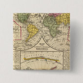 Wereld 7 vierkante button 5,1 cm (Voorkant)