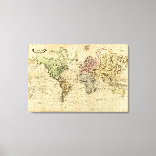 Wereld 8 canvas afdruk (Voorkant)