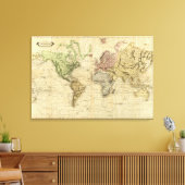 Wereld 8 canvas afdruk (Insitu (Woonkamer))