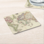 Wereld 9 kartonnen onderzetters (Schuin)