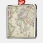 Wereld 9 metalen ornament (Links)