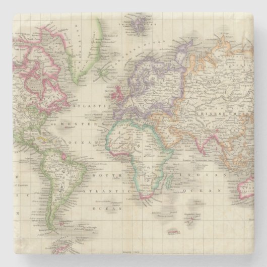 Wereld 9 stenen onderzetter (Voorkant)